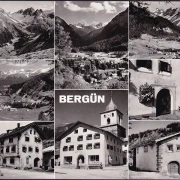 AK Bergün, Consum Bravuogn, Gebäudeansichten, gelaufen 1975