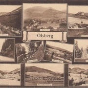 AK Olsberg, Straße am Haslei, Ruine, Bruchhauer Steine, gelaufen 1925