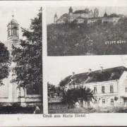 AK Gruß aus Maria Elend, Loreto Hof, Kirche, Stift Göttweig, gelaufen 1944