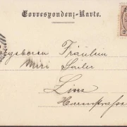 AK Gruss aus Zwettl, Stadtansicht mit Kirche, gelaufen 1898