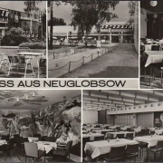 AK Neuglobsow, Stechlin Restaurant, Kultursaal, Bar, Speiseraum, ungelaufen