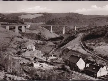 AK Altenau, Okertalsperre früher, Gaststätte Tanneck, gelaufen 1958