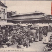 AK Meaux, Der Obstmarkt, gelaufen 1911