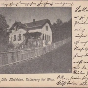 AK Wien, Kalksburg, Villa Madeleine, gelaufen 1899