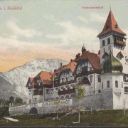 AK Unterbergen, Hotel Karawankenhof, gelaufen 1909