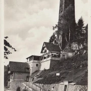 AK Kärnten, Schrottenburg, Terrassencafe und Restaurant, ungelaufen