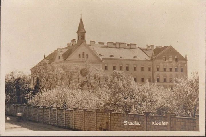 AK Stadtlau, Kloster, Foto AK, ungelaufen