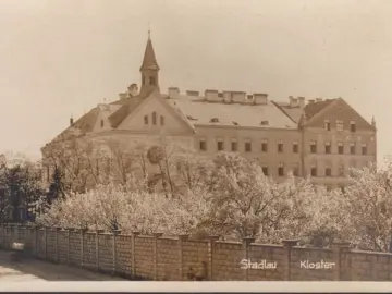 AK Stadtlau, Kloster, Foto AK, ungelaufen