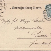 AK Gruss aus Wien, Opernring, Passepartout, gelaufen 1900