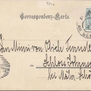 AK Pörtschach, Etablissement Wahliss, gelaufen 1900