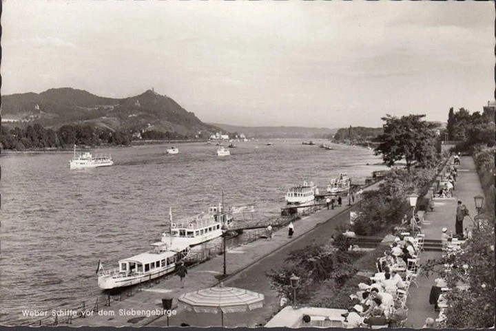 AK Köln, Weber Schiffe, Promenade, Siebengebirge, ungelaufen