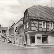 AK Perleberg, Bäckerstraße, gelaufen 1983