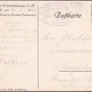 AK Friedrichsbrunn, Oberklippe mit Brocken Panorama, gelaufen 1911