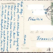 AK Siegen, Theodor Kessler Heim, Bahnpost, Fliegeraufnahme, gelaufen 1956