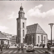 AK Frankfurt a. Main, Hauptwache, Kirche, Kohlschänke, Schwille, gelaufen 1958