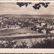 AK Trier, Stadtansicht mit Römerbrücke, gelaufen 1940