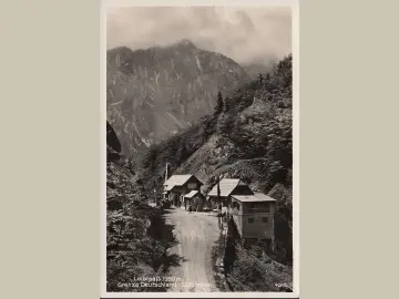 AK Loiblpass, Grenze Deutschland- Südslavien, ungelaufen- datiert 1938