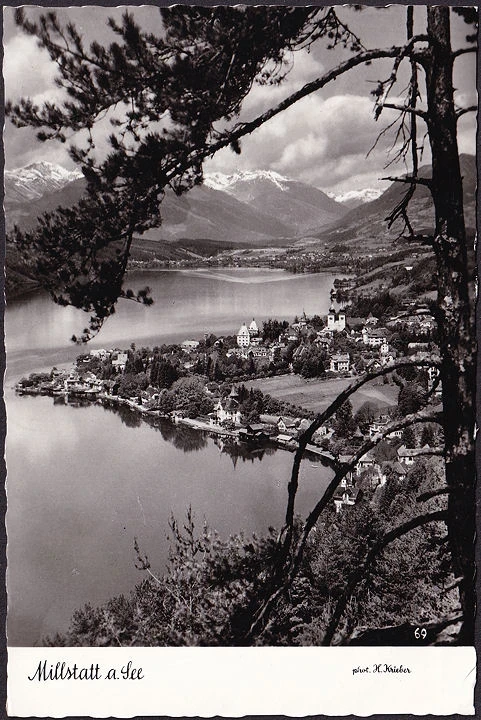 AK Millstadt am See, Stadtansicht, gelaufen 1965