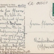 AK Gernrode, Haus Hagental, Frauenschule, gelaufen 1929