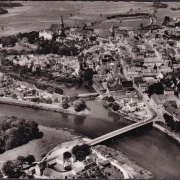 AK Donauwörth, Fliegeraufnahme, Stadtansicht, Brücke, ungelaufen