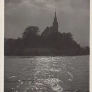 AK Maria Wörth, Abendstimmung, Stiftskirche, gelaufen 1930