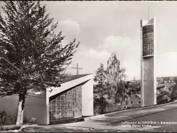 AK Altensteig, Heilig Geist Kirche, ungelaufen