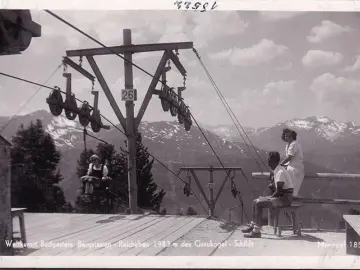 AK Bad Gastein, Bergstation Reicheben, Skilift, Foto AK, ungelaufen