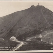 AK Krummhübel, Schlesierhaus, Riesenbaude, Schneekoppe, gelaufen 1931