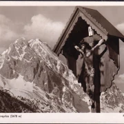 AK Mittenwald, Wettersteinspitze, gelaufen 1954