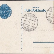 AK München, 13. Deutsches Turnfest 1923, Offiziele Festkarte, Künstler AK, ungelaufen