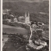 AK Bad Staffelfels, Vierzehnheiligen, Fliegeraufnahme, gelaufen 1936