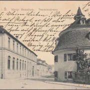 AK Ansbach, Königliche Realschule, Theresienstraße, gelaufen 1906
