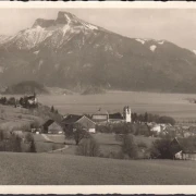 AK Mondsee mit Schafberg, ungelaufen