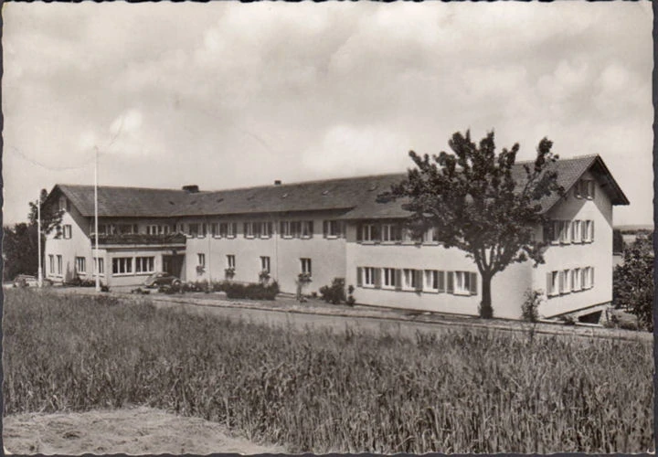 AK Mosbach, Michel Rott Schule, gelaufen 1961