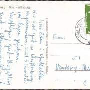 AK Weissenburg in Bayern, Festung Wülzburg, gelaufen 1959