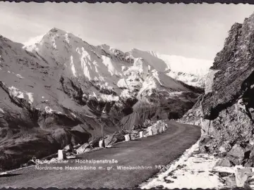 AK Großglockner, Hochalpenstraße, Nordrampe, Hexenkücke, Wiesbachhorn, ungelaufen