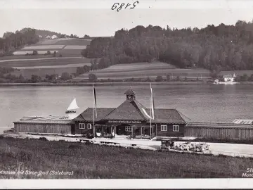 AK Mattsee, See und Strandhotel Mattsee, Hauptgebäude, ungelaufen