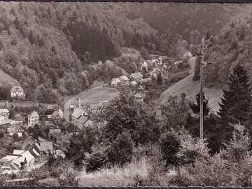 AK Blick vom Taubentalsweg auf Zorge, gelaufen 1961