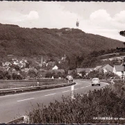 AK Hausberge mit Fernseh Sendeturm, ungelaufen-datiert 1967