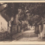 AK Föhr, Dorfstraße, Reetdachhäuser, ungelaufen