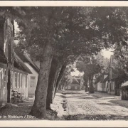 AK Nieblum auf Föhr, Dorfstraße, Reetdachhäuser, gelaufen 1938