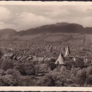 AK Goslar, Blick vom Petersberg, gelaufen 1948