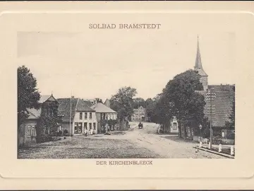 AK Bad Bramstedt, Kirchenbleeck, Passepartout, ungelaufen