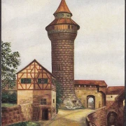 AK Nürnberg, Vestnerturm auf der Burg, ungelaufen