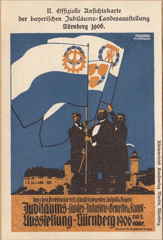 AK Nürnberg, II. Offizielle Ansichtskarte der Landesausstellung 1906, ungelaufen