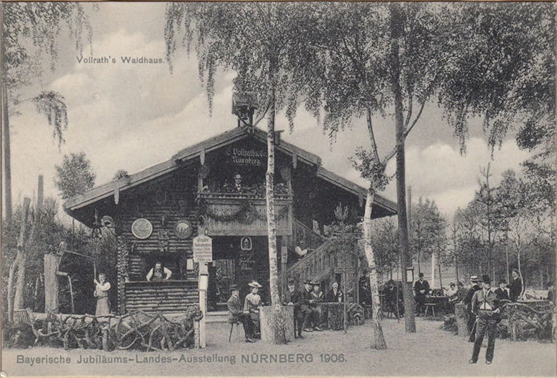 AK Nürnberg, Jubiläums Landes Ausstellung, Vollraths Waldhaus, ungelaufen