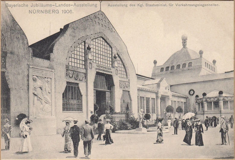 AK Nürnberg, Jubiläums Landes Ausstellung, Ministerium für Verkehrsangelegenheiten, ungelaufen