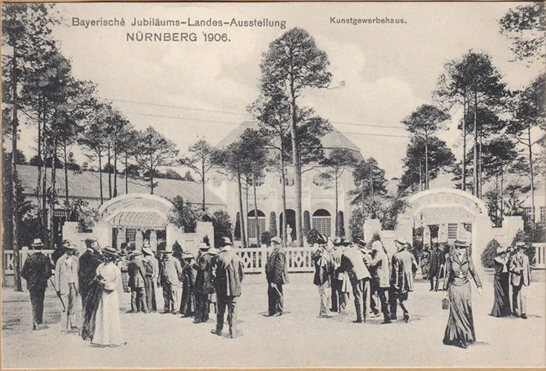 AK Nürnberg, Jubiläums Landes Ausstellung, Kunstgewerbehaus, ungelaufen