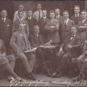 AK Nürnberg, Gehilfenprüfung 1929, Portrait Foto AK, ungelaufen