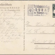 AK Nürnberg, Deutsche Einheit, Deutsche Macht, gelaufen 1935